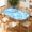 Aqua Ripple, variant on ARTSLION Elastic Tablecloth For Oval Tables, Waterproof Tablecover For Up To 42X68in Oval Table Cover, Dining Tablecover For Indoor And Outdoor, Holiday, Cream Grid