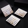 thumbnail image 4 of ziyahi 12 Pairs Rhinestones Girls Earring Set Crystal Ear Stud Earrings Multiple styles No.01 s, 4 of 6