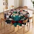 thumbnail image 5 of My Hero Academia Round Tablecloth Print Decorative Table Cover Washable Table Cloths for Dining Party Picnic 50x50in, 5 of 8