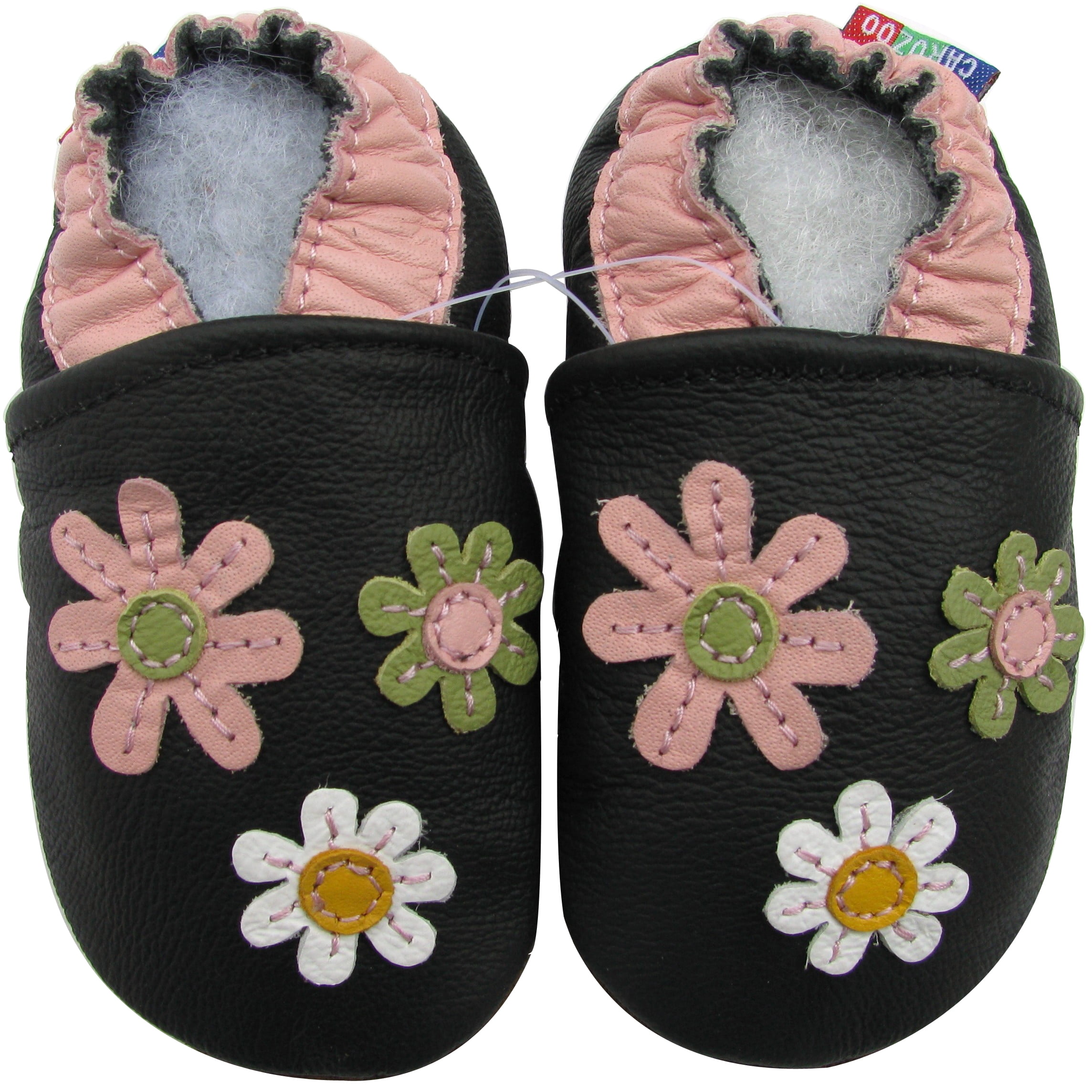 Carozoo Toddler Kids Unisex Slipper Animal Flower Soft Sole Leather Baby Shoes 