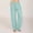 Mint Green, variant on Women's Cotton Linen Palazzo Pants Drawstring Elastic Waist Casual Wide Leg Long Lounge Trousers with Pockets Yellow