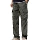 thumbnail image 2 of Pantalones largos para hombre, estilo casual, con cintura elástica y bolsillos, a la moda para exteriores, 2 of 3