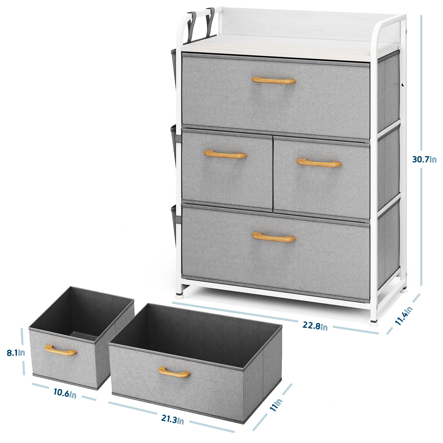 Nestl 4 PC Drawer Storage Organizer