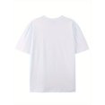 thumbnail image 2 of 1pc Sushi Cat Print T-Shirt, 100% Cotton Crew Neck Short Sleeve Tee, Casual Summer Fashion Top with Rib-Knit Details, Knit Fabric, Regular Fit for Adults - Weekend Casual Wear, 2 of 7