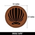 thumbnail image 2 of Scallop Seashell Beach Shell Ocean 2.5" Faux Leather Round Engraved Iron-On Patch - Brown, 2 of 6