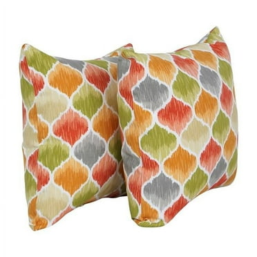 Blazing Needles 9910-S2-OD-220 17 in. Square Polyester Outdoor Throw Pillows, Denali Sunset - Set of 2