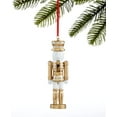 thumbnail image 3 of Holiday Lane Shine Bright, Gold and White Modern Nutcracker Ornament, 3 of 3