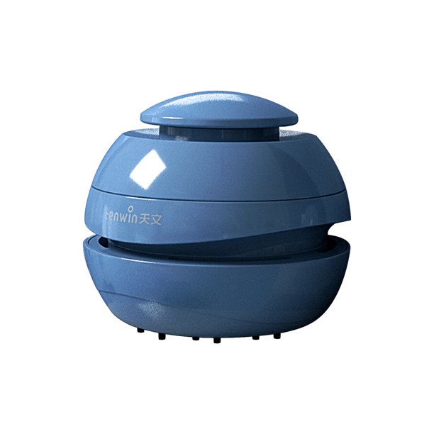 Mini limpiador de mano Máquina de herramientas de limpieza de escritorio portátil Cute Planet Design Abanopi Azul