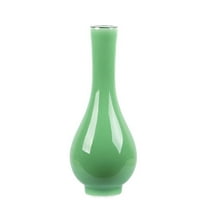 Celadon Vase,Jade Green Porcelain Flower Vase,7.5in/19cm in Height,2 Optional Colors(Green)