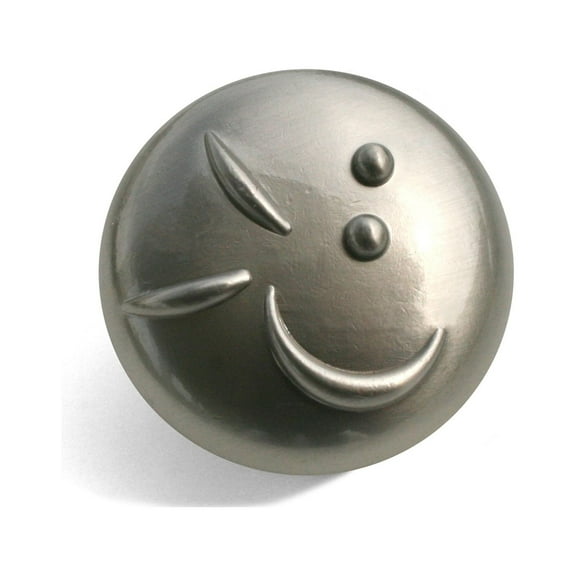 1 3/8" Graffiti Knob - Satin Nickel