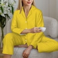 thumbnail image 5 of KLL Corn 3 Print Women's Long Sleeve Pajamas with Pants Sleepwear Loungewear 2 Set-X-Large, 5 of 7