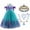 Purple dress+accessories, variant on Girls Princess Dress Lace Tulle Costume for Kids Cosplay Party, Halloween, Christmas, Wedding