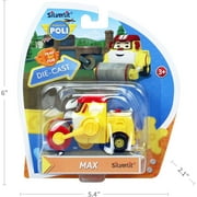Robocar Poli MAX Die-Cast Toy – Cement Mixer Truck, Plastic Robot Transformers, Role Play Construction Vehicle for Kids 1+