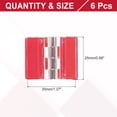 thumbnail image 2 of Uxcell Small Acrylic Hinges Plastic Self-Adhesive Clear Hinge for Cabinets and DIY Projects 35 x 25 mm, 2 of 7