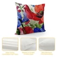 thumbnail image 4 of PRATYUS Poppy Floral Flowers Decorative Throw Pillow Covers, Spring Summer Bless Our Home Sweet Home Porch Patio Outdoor Pillowcase Bloom Sofa Couch Cushion Case Home Decor 20x20in, 4 of 5