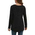 thumbnail image 3 of TARAINYA Womens Long Sleeve Tunic Tops Casual V Neck Lightweight Shirts Loose Sweatshirt, 3 of 8