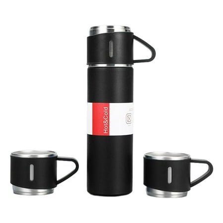 

Portable Vacuum Bottle Vacuum Insulated Beverage Infuser Bottle Vacuum Insulated Jug for School Car Sport Office Biking 1Set Black