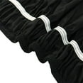 thumbnail image 3 of 600-TC Pima Cotton Universal Wrap Around Bed Skirt Alaska King (108" x 108") Size, Easy Fit 1-PC Bed Skirt Luxury Fabric 3 Sided Coverage 24" Drop Length, Black, 3 of 5