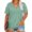 Mint Green, variant on Shirts for Women V Neck Plus Size Blouse Summer Purple Basic Solid Ladies Tops Short Sleeve