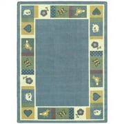 Joy Carpets Joy Carpet Baby Blues Soft 7'8" x 10'9" Oval