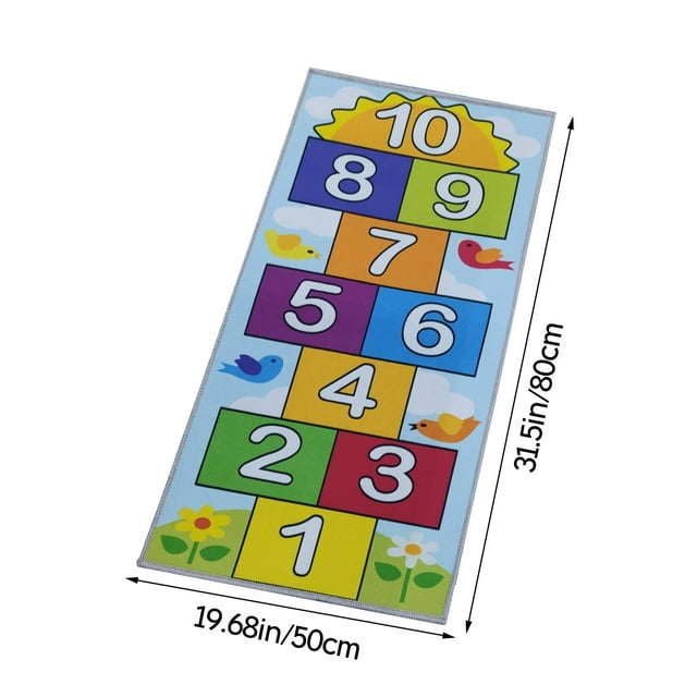 Tapis de Saut Non Polyester pour Aire de Jeu et Activités Extérieures pour Enfants