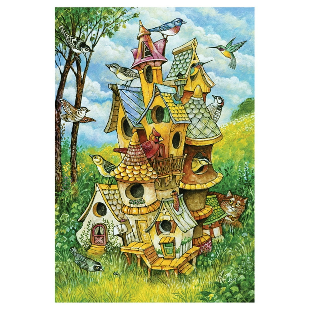 Toland Home Garden Birdhouse Mansion Flag - Walmart.com - Walmart.com