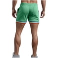 thumbnail image 3 of Leesechin Beach Shorts for Men Men's Casual Solid Color Casual Drawstring Pockets Elastic Sports Shorts, 3 of 3