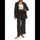 thumbnail image 3 of Traje de Verano para Mujer, de Dos Piezas, con Camisa, Pantalones y Ropa Deportiva Informal para Playa y Vacaciones Negro L, 3 of 10