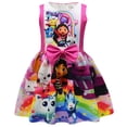 thumbnail image 1 of Gabby Cats Vestido de dibujos animados disfraces niños verano sin mangas Vestido Correa arco princesa Vestido boda fiesta cumpleaños regalo ropa, 1 of 3