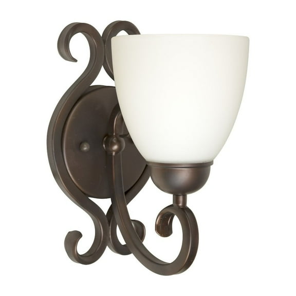 Forte Lighting 5250-01 1 Light 10" Tall Wall Sconce - Bronze
