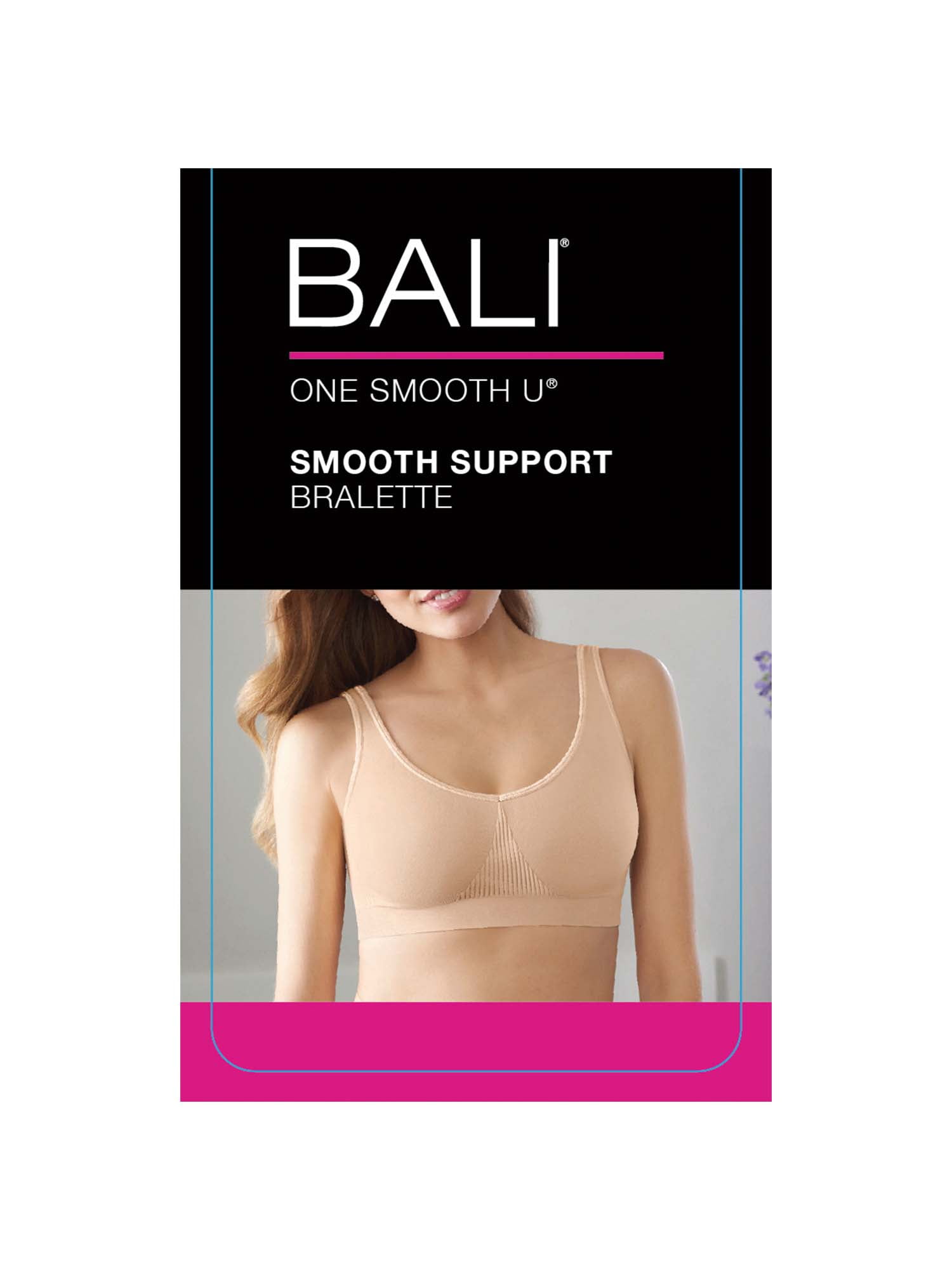 Bali Bralette Womens Bra One Smooth U Wireless Stretch Seamless Comfortable  DFBRAL