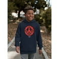thumbnail image 2 of Plaid Smile - Trendy Checkered Emoji Design Youth's Hoodie, 2 of 4