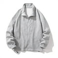thumbnail image 2 of Vedolay Mens Jackets Cardigan Open Front Button Blazer Jacket Outerwear Grey,L, 2 of 4