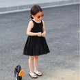thumbnail image 3 of 2022 Robe d'Été Noire Sans Manches pour Filles Robes de Princesse Dos Creux Robe de Fête Robes pour Enfants Vêtements pour Filles, 3 of 5