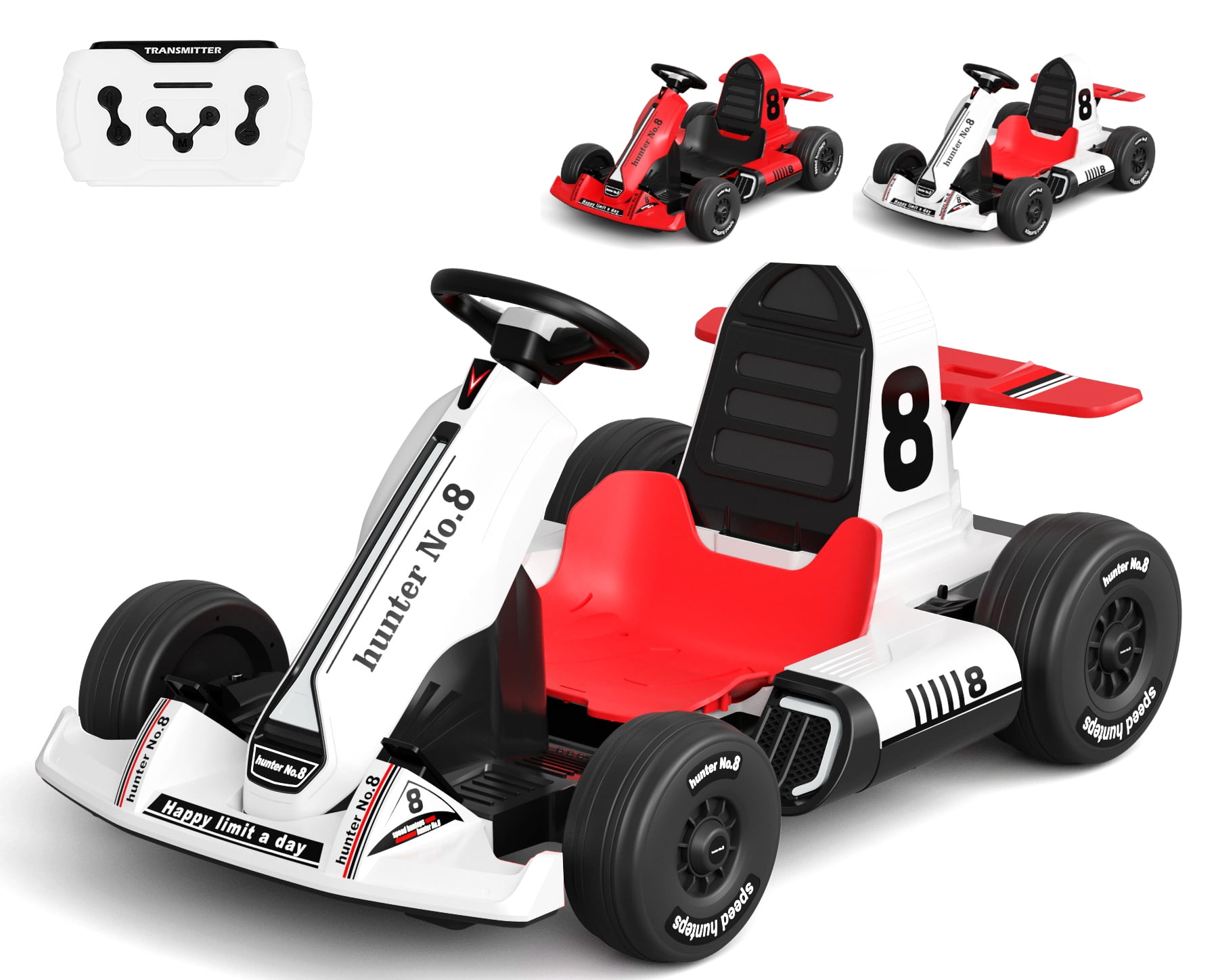 Buy XJD Electric Go Kart 12V Battery Powered Pedal Go Karts for 3+ Kids