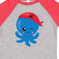 thumbnail image 4 of Inktastic Pirate Octopus, Cute Octopus, Little Octopus Boys or Girls Toddler T-Shirt, 4 of 5