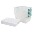 thumbnail image 6 of 6 Pack 35 Quart Latching Storage Container Box, Large Storage Bins with Lids, Clear, 6 of 7