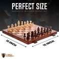 thumbnail image 4 of Juego de ajedrez Chess Armory magnético de madera de sapeli, 4 of 7