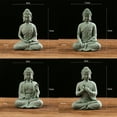 thumbnail image 2 of Ornement de Jardin Buddha Assis en Résine Effet Zen Statue Extérieure Intérieure, 2 of 4