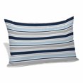 thumbnail image 2 of Navy Blue Gray Striped Pillow Covers 24"x36", Farmhouse Stripes Modern Abstract Art Soft Brushed Microfiber Breathable Throw Pillow Covers, Pillowcase with Zipper for Couch Sofa Bedroom Living Room, 2 of 9
