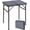 Grey, variant on Redcamp Small Folding Camping Table, Adjustable Height, Lightweight Aluminum Frame, 2 Feet, Grey
