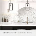 thumbnail image 5 of Hunter - Dukestown 1-light Natural Black Iron, Small Pendant Light, Dimmable, Formal Style, Lantern Shaped, for Bedrooms, Dining, Living Rooms - 19738, 5 of 7