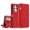 Red, variant on For Samsung Galaxy S21 Ultra 5G Skin-feel Crazy Horse Texture Zipper Wallet Bag Horizontal Flip &