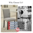 thumbnail image 6 of TEQIN Upholstered Parsons Dining Chairs,2Pcs Dining Chairs,Fabric Kitchen Chairs with Nailhead Trim, Padded Seat Accent Chairs Kitchen Side Chair for Dining Room, Living Room, 6 of 7