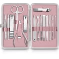 thumbnail image 1 of Utopia Care - Kit de manicura para mujeres y hombres Set de manicura con cortaúñas o kit de uñas Incluye cortaúñas y cortaúñas de los pies Kit de pedicura de 15 piezas con estuche de viaje - Púrpura, 1 of 7