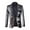Silver, variant on UVEASISHA Men Party Blazer Jacket Sequin Slim Fit Stylish Tuxedo Hot Stamping Printed Single-breasted Suit Jackets for Dinner Prom Gold 3XL