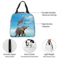 thumbnail image 4 of Disketp Elephant Giraffe for Insulated Lunch Bag for Women and Men, Perfect for Work, Hiking, Picnic, 4 of 8