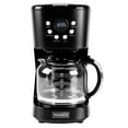 thumbnail image 1 of Open Box Haden Heritage 12 Cup Retro Coffee Maker Machine, Black/Chrome, 1 of 9