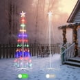 thumbnail image 3 of 3 Pack LED Plug-In Christmas Tree Light Decorations, Multicolor Christmas Decor with Star Toppers, 4ft 5ft 6ft, 3 of 8