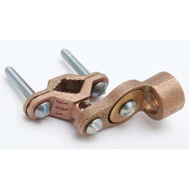 BURNDY C11LH1 Pipe Ground Clamp,10AWG,3.23In